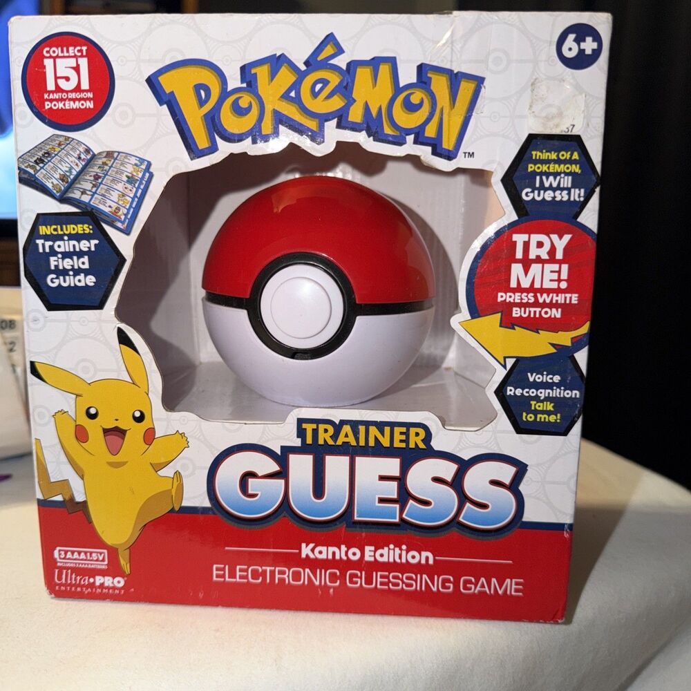 Pokemon Trainer Guess Kanto Edition Pokeball New, Sealed! 10283 Box Ages 6+